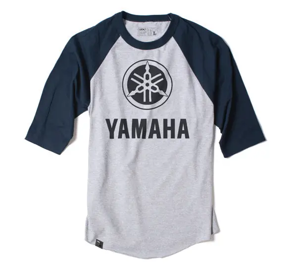 Factory Effex Yamaha Baseball T-Shirt / Heather-Navy (Xl)#17-87226 1