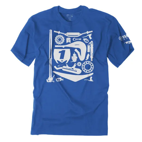 Factory Effex Yamaha Dissection Youth T-Shirt/Blue (L)#19-83202 1