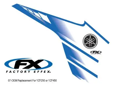 Factory Effex Yamaha Factory Tank Shroud 2015#12-05224 1