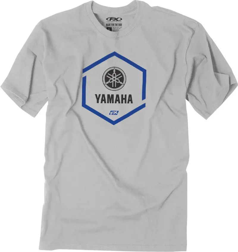 Factory Effex Yamaha Hexagon T-Shirt Xl Gray#26-87206 1