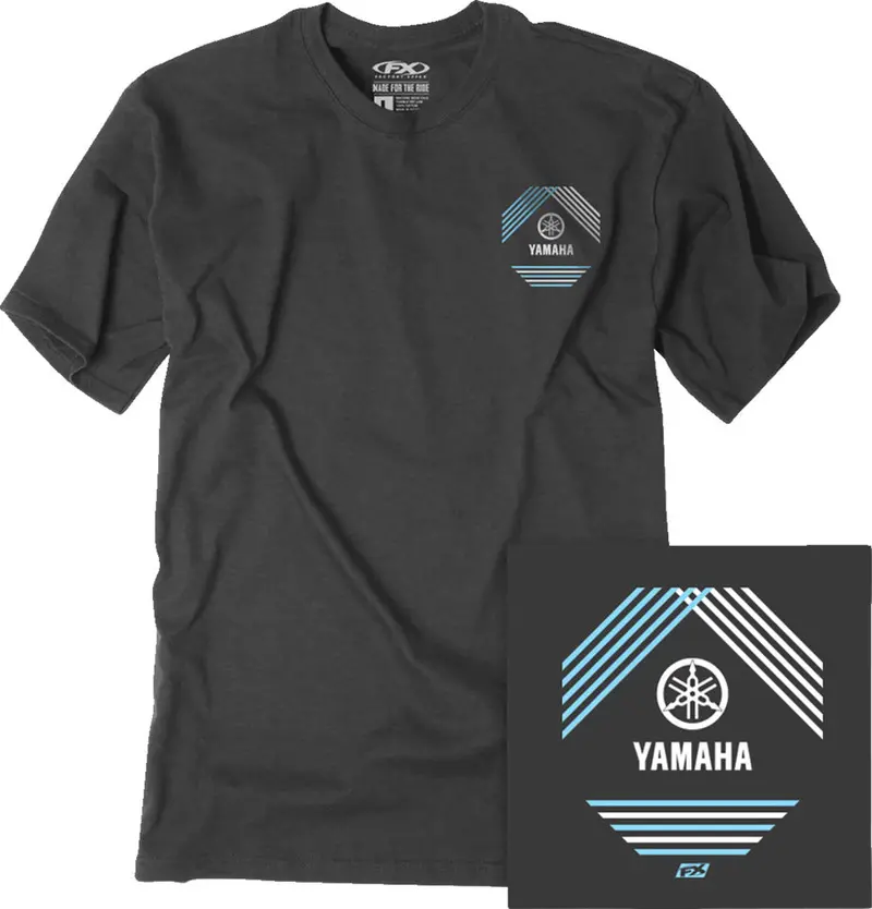 Factory Effex Yamaha Lined T-Shirt Heather Charcoal 2Xl#27-87218 1