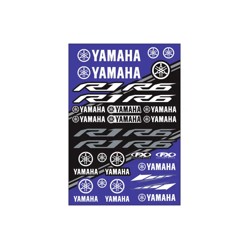 Factory Effex Yamaha Sport Bike Sticker Sheet#22-68234 1