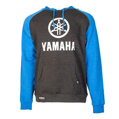 Factory Effex Yamaha Stack Pullover Sweatshirt Charcoal/Royal (L)#22-88204 1
