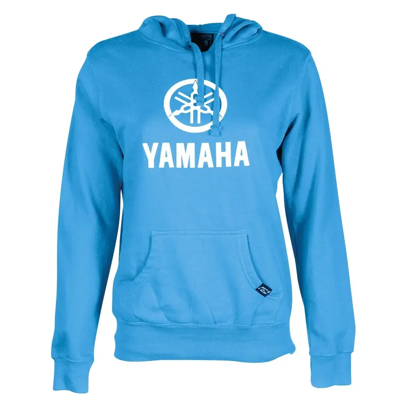 Factory Effex Yamaha Stacked Women's Pullover Hoody (Large, Aquamarine)#20-88224 1