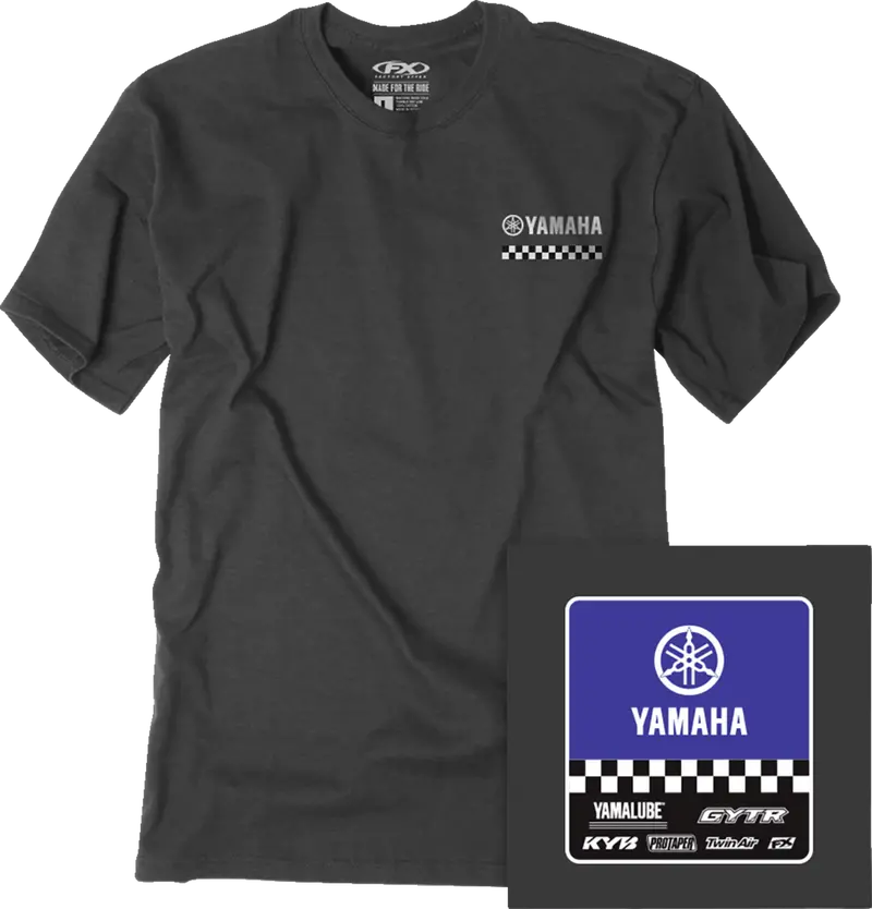 Factory Effex Yamaha Starting Line T-Shirt Heather Charcoal Xl#27-87206 1