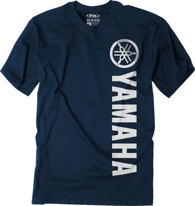 Factory Effex Yamaha Vertical T-Shirt Heather Navy Xl#27-87226 1