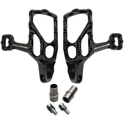 Fastway Ext Motorcycle Foot Pegs Kit - 6Mm Down/6Mm Back Black#2151560001 1