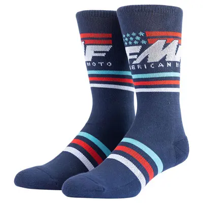 Fmf American Moto Socks Size 10-13 Navy#Fa25194902-Nvy-Os 1