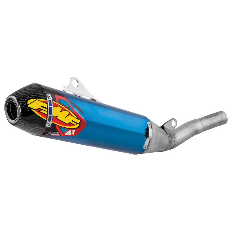 Fmf Factory-4.1 Rct Anodized Titanium Silencer With Carbon End Cap#147936-P 1