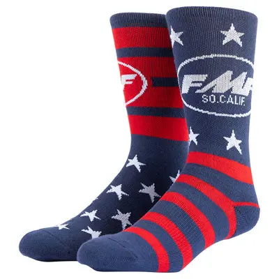 Fmf Stars And Bars Socks Size 10-13 Navy#Fa25194904-Nvy-Os 1