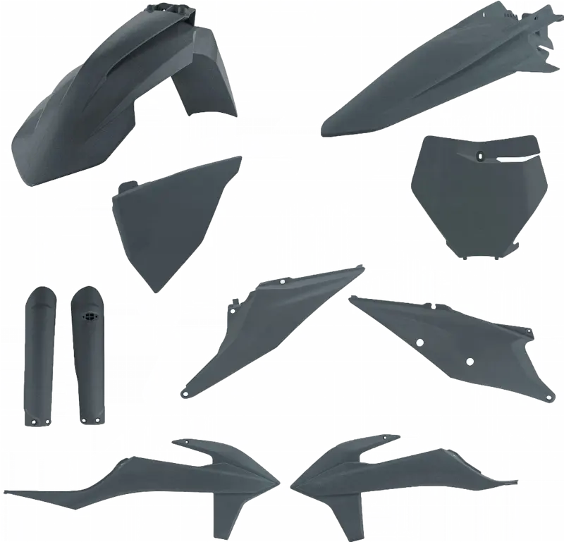 Full Plastic Kit Ktm Grey Metallic#2726497297 1