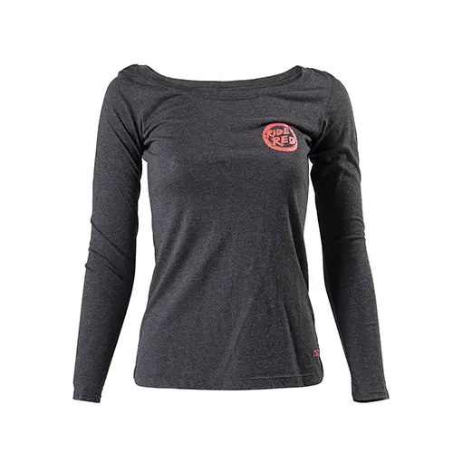 Fx Honda Ride Red Womens Long Sleeve Shirt / Black (M)#20-87312 1