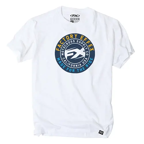 Fx Mens Crew T-Shirt White Fx Supply (L)#24-87744 1