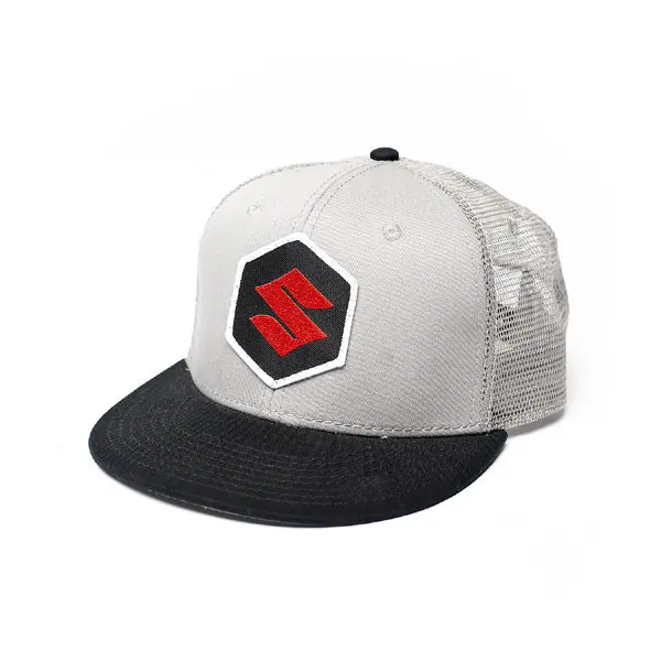 Fx Suzuki Mark Snapback Hat / Grey-Black (One Size)#18-86400 1