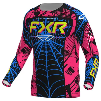 FXR Racing Youth Clutch Motocross Jersey – Breathable, Performance-Fit Top for Junior Racers