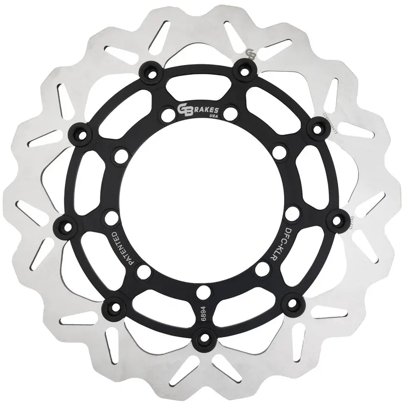 Gbrakes Oversized Floating Wave Brake Rotor Kit, Front 320Mm#Gbdos51 1