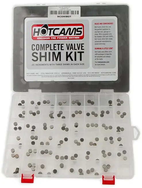 Hot Cams Hcshim01 Valve Shim Kit 141Pc Hon/Kaw/Suz/Yam 1
