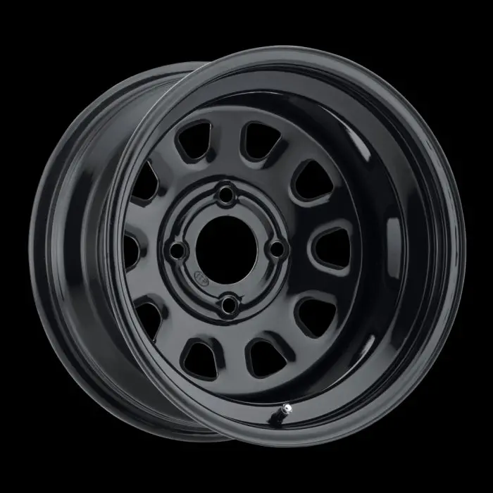 Itp Delta Steel Wheel 14X7 4/156 4+3 Black, (D14f156) #1425579014B 1