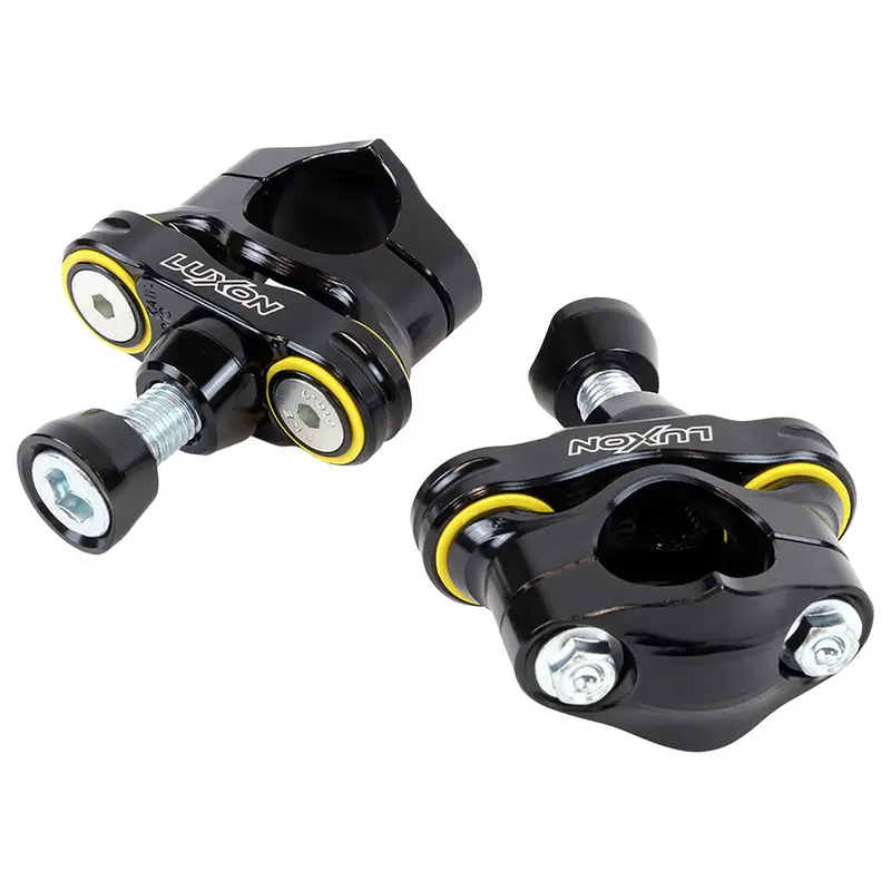 Luxon Gen3 Rubber Isolated Handlebar Mounts Kawasaki Cone 1 1/8" Bars Black#2143040001 1