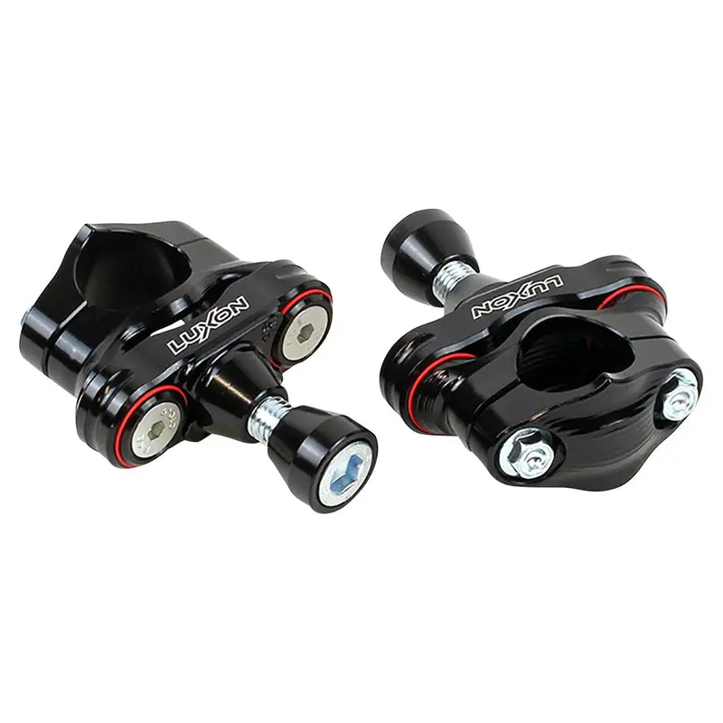 Luxon Gen3 Rubber Isolated Handlebar Mounts Suzuki Cone 1 1/8" Bars Black#2143130001 1