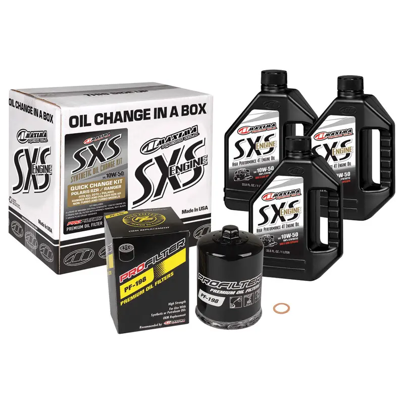 Maxima Sxs Synthetic 10W-50 Oil Change Kit #90-219013-Txp 1