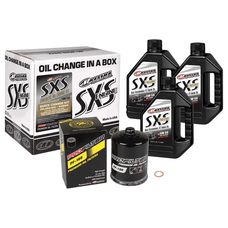 Maxima Sxs Synthetic 5W-50 Oil Change Kit #90-189013-Txp 1