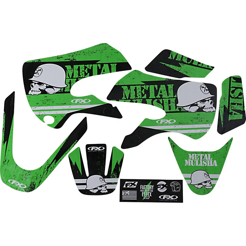 Metal Mulisha Shroud/Airbox Graphic Kit Kawasaki Klx110/Drz110#23-11110 1