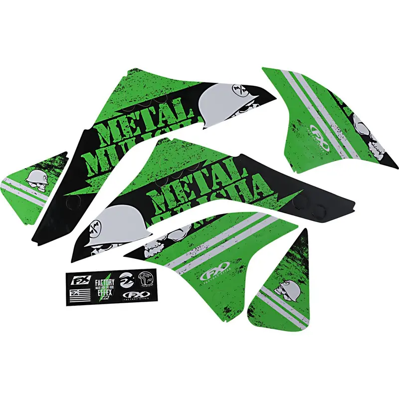 Metal Mulisha Shroud/Airbox Graphic Kit Kawasaki Kx450f 06-08#23-11124 1