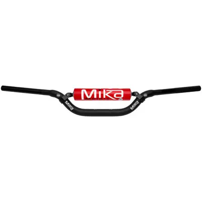 Mika Metals 1 1/8" Oversize Handlebars Mini Low Bend Black/Red#1570160030 1
