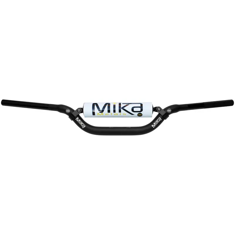 Mika Metals 7/8" Handlebars Cr Low Bend Black/White#1570450020 1