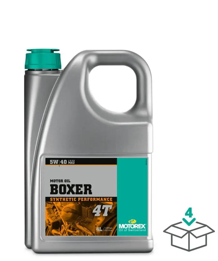 Motorex Boxer 4T Sae 5W40 Jaso Ma2, 4 Liter#304678 1