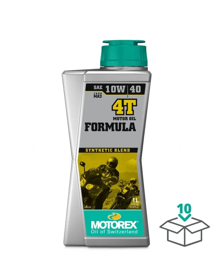 Motorex Formula 4T 10W40 Jaso Ma2, 1 Liter#308273 1
