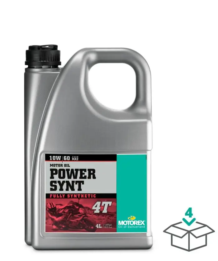 Motorex Power Synt 4T 10W60 Jaso Ma2, 4 Liter#306210 1
