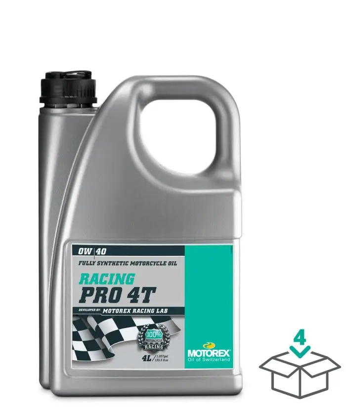 Motorex Racing Pro 4T 0W40, 4 Liter#303105 1