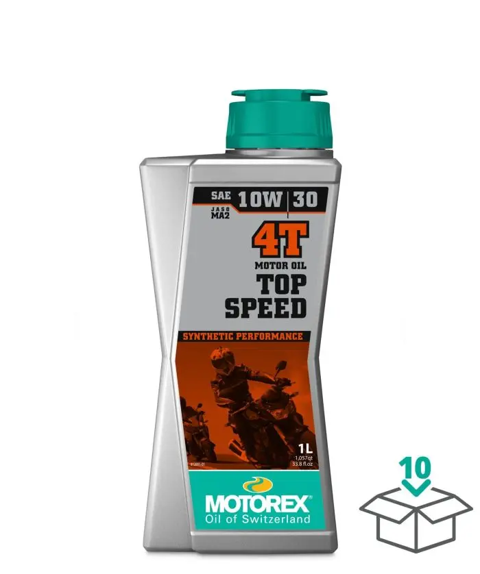 Motorex Top Speed 4T 10W30 Jaso Ma2, 1 Liter#308270 1