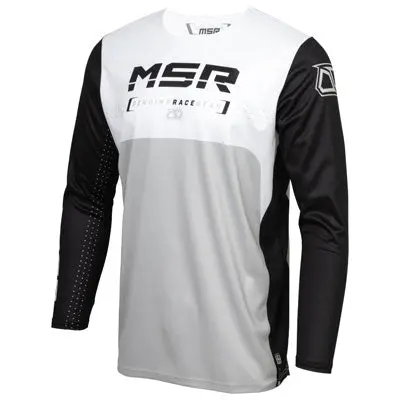 Msr Axxis Range Jersey Xxx-Large Black/Grey/White#213-665-0006 1