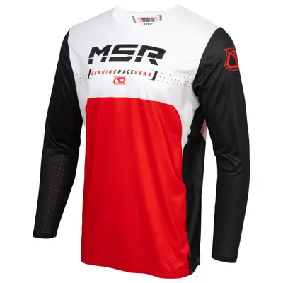 Msr Axxis Range Jersey Xxx-Large Black/Red#213-665-0012 1