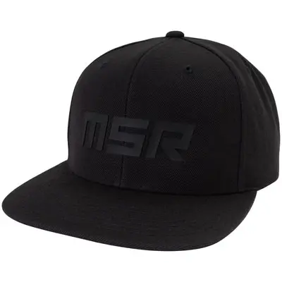 Msr Corp Snapback Hat Black/Black#213-894-0001 1