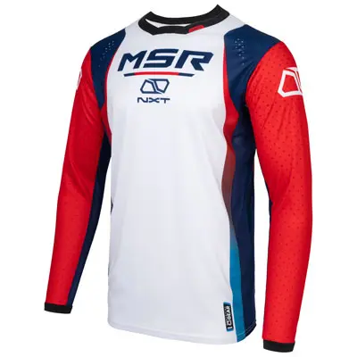 Msr Nxt Grid Jersey Small Red/White/Blue#216-182-0013 1