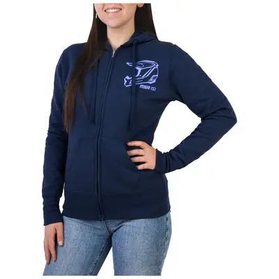 Msr Women's Crown Zip-Up Hooded Sweatshirt Small Navy#218-538-0002 1