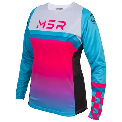 Msr Women's Nova Jersey X-Small Blue/Pink#216-177-0013 1