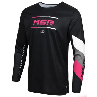Msr Youth Axxis Proto Jersey Large Black/Pink#213-645-0024 1