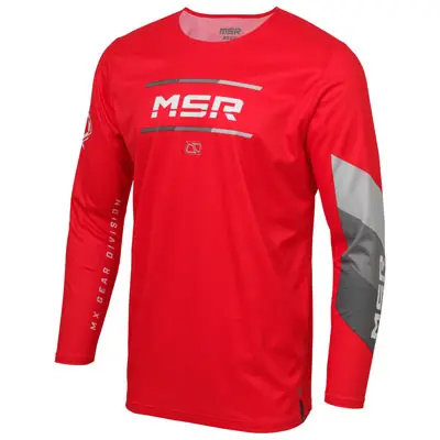 Msr Youth Axxis Proto Jersey Large Red/Grey#213-645-0014 1