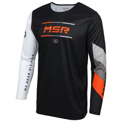 Msr Youth Axxis Proto Jersey Medium Black/White/Orange#213-645-0018 1