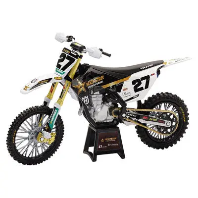 New Ray Die-Cast Rockstar Husqvarna Malcolm Stewart #27 Motorcycle Replica 1:12 Scale#58403 1
