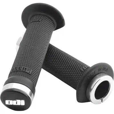 Odi Atv Lock-On Grips - Ruffian Black/Silver 130Mm (5.1") Length#J30rfb-S 1
