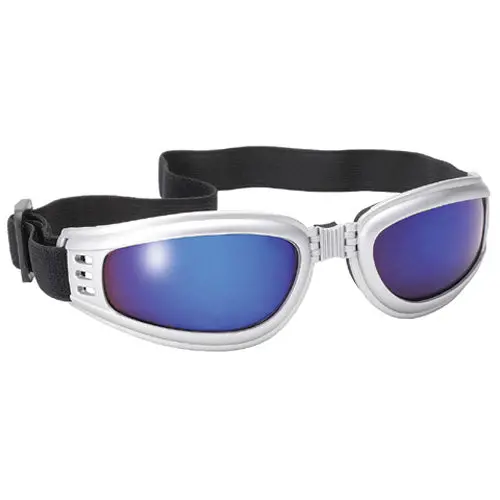 Pacific Coast 4522 Nomad Sunglasses - Silver Frame/Blue Mirror Lens #4522 1