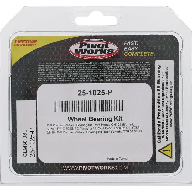 Pivot Works 25-1025-P Wheel Bearing Kit Premium 2