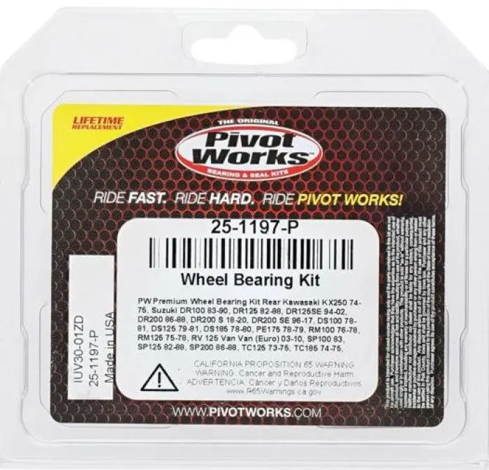 Pivot Works 25-1197-P Wheel Bearing Kit Premium Bearings 2