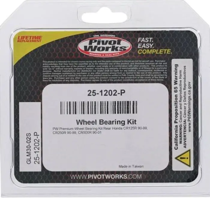 Pivot Works 25-1202-P Wheel Bearing Kit Premium Bearings 2